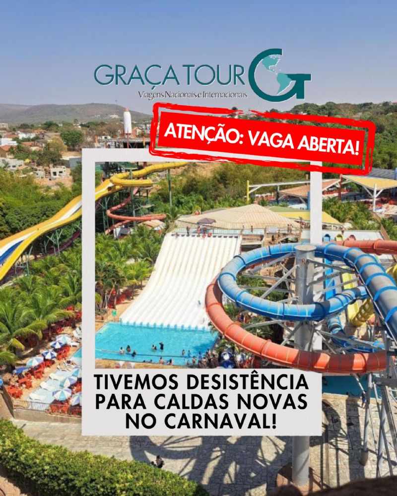 Ultimas vagas para Caldas Novas Carnaval 2026